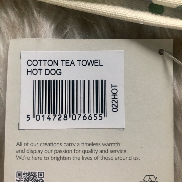 NEW Wiener Dog and Polka Dot 100% Cotton Large Tea Towel Finely Crafted - Picture 5 of 8